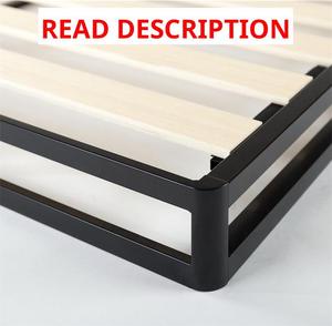 Zinus 4-Inch Metal Box Spring with Wood Slats (Queen Size) AZ-HBBS-4Q