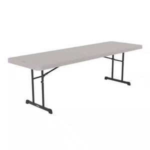 96 in. Putty Plastic Folding Utility Table Msrp $278.00