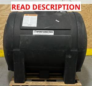 Snyder Industries 200 Gallon Plastic Horizontal Leg Tank Black Msrp $499.99