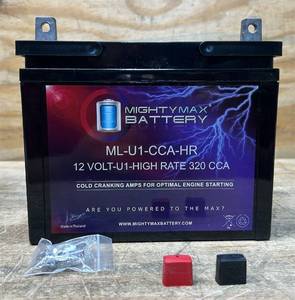 MIGHTY MAX BATTERY 12-Volt U1 320 CCA Rechargable NB Terminal Sealed Lead Acid (SLA) Battery Msrp $69.99