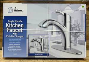 Home Impression Single Handle kitchen Faucet with Pull-Out Sprayer