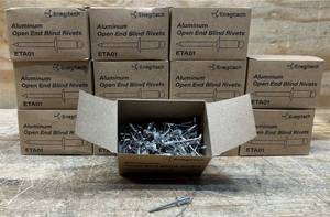 Enegitech Aluminum Open End Blind Rivets ETA01 lot of 12
