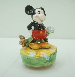 Vintage Mickey Mouse Ceramic Music Box
