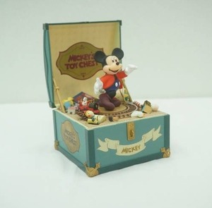 Vintage Mickey Mouse Toy Chest Music Box by Schmid