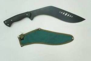 kukri-style machete wblack blade