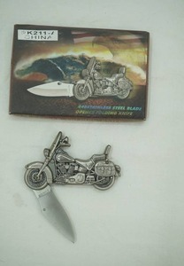 2 folding knife. 440 Stainless Steel. Motorcycle Hilt