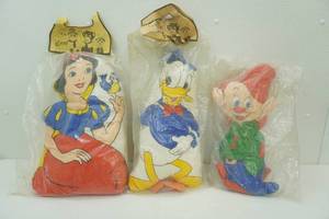 Vintage Disney Plush Dolls. Approx 16 tall. Dopey, Snow White, Donald Duck