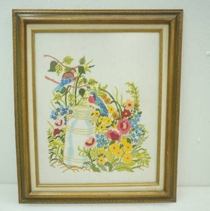 Bacilli Creative Needlepoint Meeting Place crewel embroidery kit piece 21x25