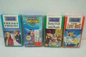 Vintage Walt Disney VHS Tapes 4ct
