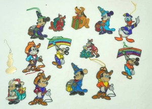 Vintage Disney faux stained glass suncatchers