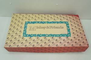 Vintage Mickey & Friends Cardboard Collectible Box 24.5x13x4