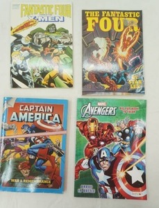 Vintage Marvel Comics, Graphic Novels The Fantastic Four, Captain America, The Avengers Coloring Book