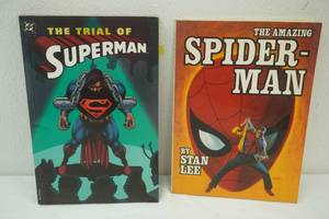 Vintage Spider Man & Superman Graphic Novels (2ct) The Amazing Spiderman 1979 The Trial of Superman 1997