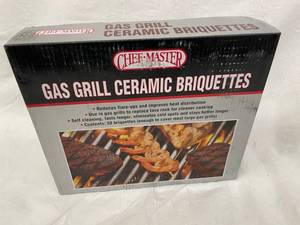 box D - Chef-Master Gas Grill Ceramic Briquettes 50 Count
