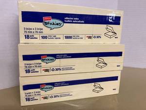 Staples Yellow Sticky Notes