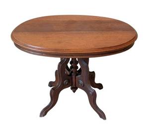 ULL - Antique Victorian Rococo Style Parlor Table