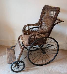 ULL - Antique Victorian Wicker Wheelchair