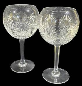 LL-L - Pair of Waterford Crystal Millennium Collection Toast Goblets