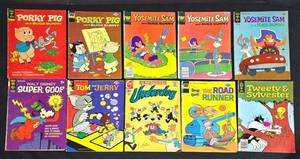 LL-L - Vintage Cartoon Comic Book Mixed Lot of 10