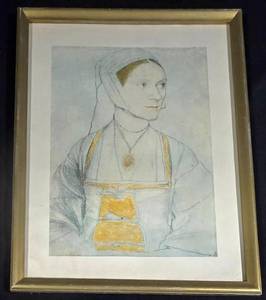LL-ST1 - Framed Print Cecily Heron, Daughter of Sir Thomas Moore after Hans Holbein the Younger