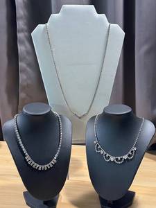 Vintage Rhinestone Necklace Mixed Lot of 3