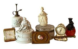 DR - Vintage Porcelain and Crystal Decor Mixed Lot