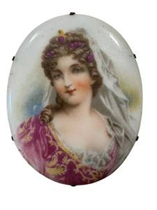 Vintage Portrait Brooch