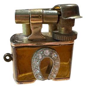 Vintage Golden Wheel Horseshoe Lighter