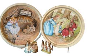 ULR - Royal Albert Beatrix Potter Figurines & Hand-Painted Trays Mixed Lot