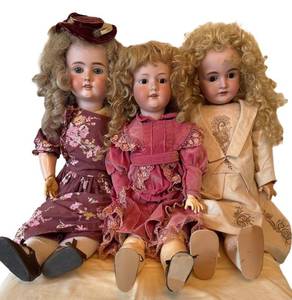 UBR - Antique German Dolls (Lot of 3)