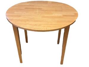 K - Round Wooden Drop-Leaf Kitchen Table