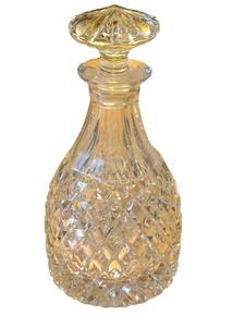 K - Vintage Cut Crystal Decanter 9.5 in