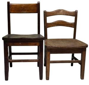LL-ST1 - Childrens Wooden Chairs (Lot of 2)