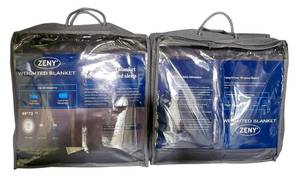 LL-L - New Zeny Weighted Blankets 48 X 72 in (Lot of 2)