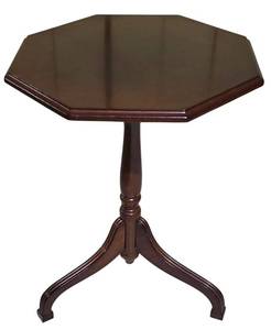 LL-ST1 - Vintage Octagonal Wood Occasional Table