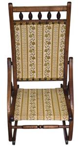 LL-ST1 - Antique Victorian Folding Childs Rocking Chair