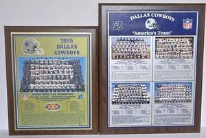 LL-L - Dallas Cowboys Wooden Wall Plaques Pair