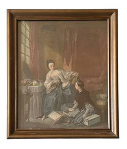 BR1 - The Morning Print - Rococo 18th-Century Framed Print by Francois Boucher