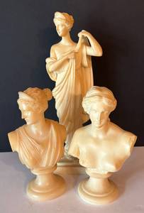 BR1 - Tanagra Trio - Neo-Classical Greek Figurines