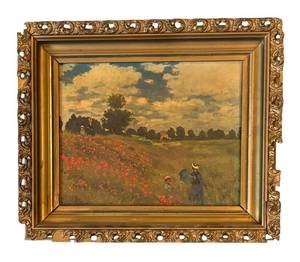 BR1 - The Poppy Field Near Argenteuil Print by Claude Monet