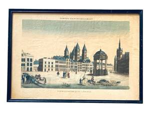 BR1 - Vintage Vue De La Grande Place a Tournay Print