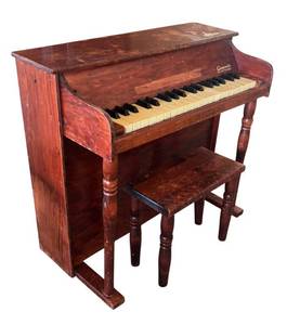 BR1 - Casspinette Vintage Toy Piano with Bench