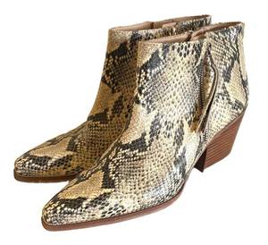 BR1 - Sam Edelman Snakeskin-Print Ankle Boots - Size 9