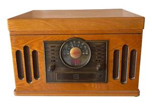 BR1 - Crosley AMFM Radio  CD Player  Record Player Model CR73-3