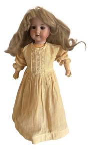 LR - Antique Armand Marseille Bisque Head Doll