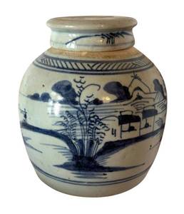 DC - Ginger Jar with Lid - Chinese Porcelain