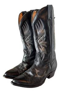 BR1 - Boulet Boots - Vintage Canadian Cowboy Boots Size 7 12