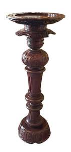 DR - Vintage Carved Wood Plant Stand
