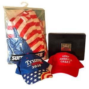 BR1 - Suitmeister Rain Suit, Trumps Castle Accessories & Patriotic Hats