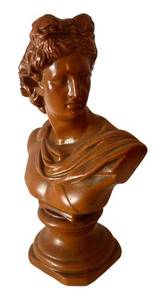 BR1 - Vintage Apollo Bust Sculpture